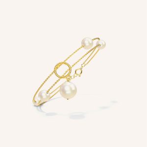 Diamond Engagement Gold Bracelet
