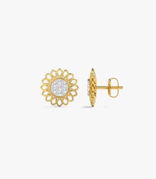 Evie Detachable Diamond Stud Earrings