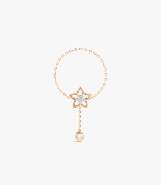 Caratglitz Designer Gold And Diamond Bracelet