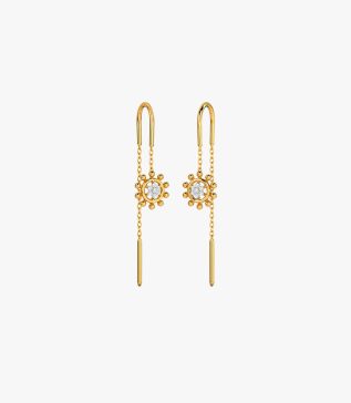 Glitz Glory Diamond Earrings Yellow Gold 14kt